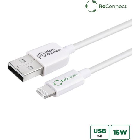 Microconnect ECO-LIGHTNING2 Lightning-Kabel 2 m Weiß (1/5)