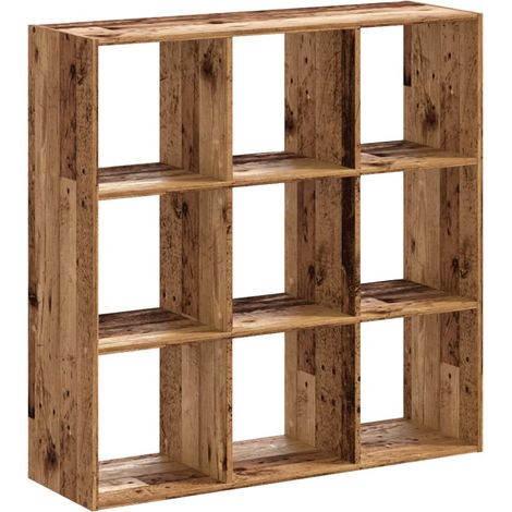 Maison Exclusive - Bücherregal Altholz-Optik 102x32x102 cm Holzwe