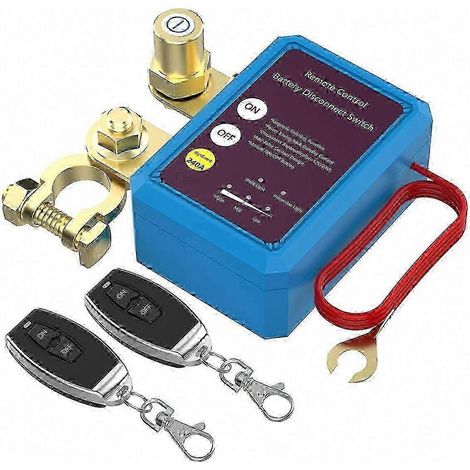 Interrupteur de coupure de batterie 12V 240A pour bateau, camping-car, quad, camion - Disconnecteur à distance avec fonction antivol et arrêt automatique (1/5)