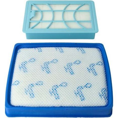 Filterset kompatibel mit Philips PowerPro Expert FC9728/01, FC9728/81, FC9729/09, FC9730, FC9731, FC9732 – 2 Ersatzfilter (1/4)