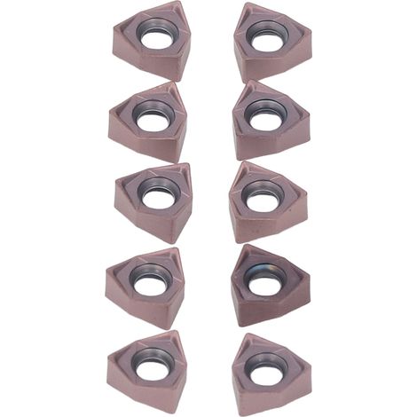 10 pastilles carbure indexables pour tour à bois, lame amovible CNC, outil de fraisage, lot de 10, compatible porte-outil (1/5)