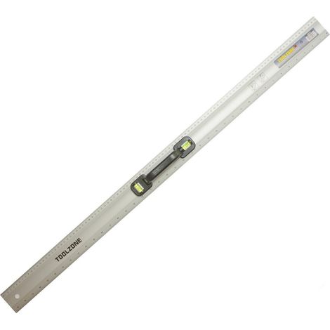 40"" Spirit Level Ruler Metric Imperial Measuring Tool Straight Edge Rule Handle (1/4)