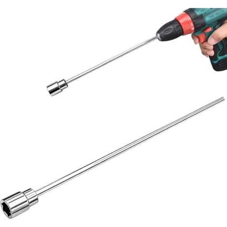 Adaptateur de perceuse d'angle stable pour caravane avec douille de 19 mm – Rallonge de 300 mm pour perceuse électrique, outil stabilisateur en acier robuste pour caravanes et remorques (1/5)