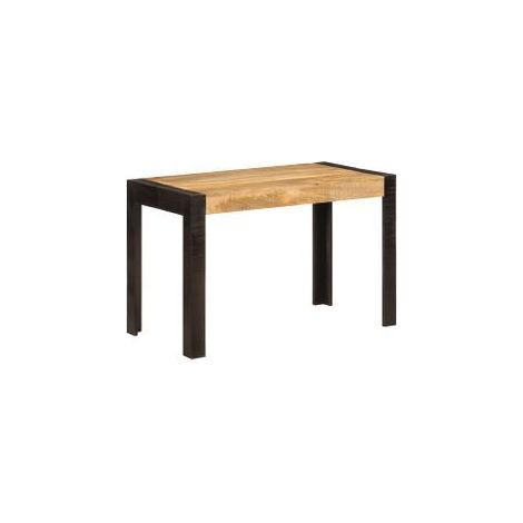 Table à dîner 120x60x76 bois de manguier massif (1/5)