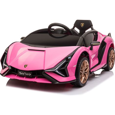 Macchina Elettrica per Bambini Licenza Ufficiale Lamborghini Sian 10,8V 5,4Ah Rosa