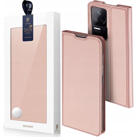 Funda protectora Dux Ducis Skin Pro con tapa para Xiaomi Poco F4 5G (rosa) (1/5)