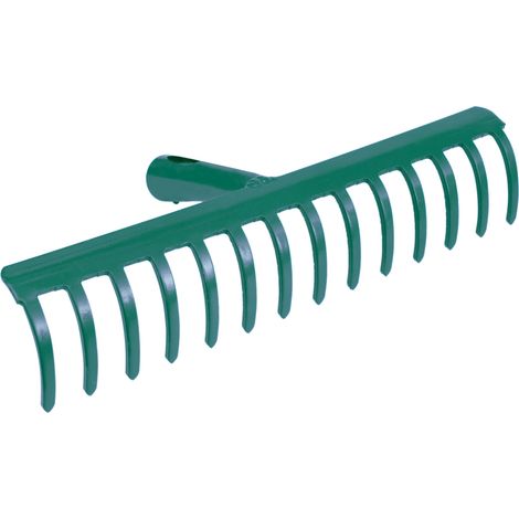 Metallrechen 34 cm, 14 Zinken, ohne Stiel