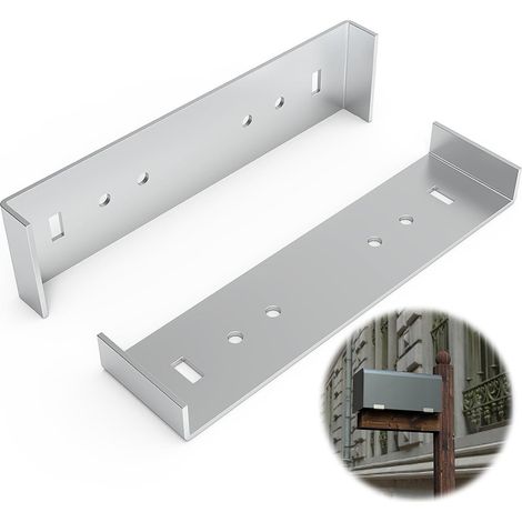 Support de montage robuste en aluminium pour boîtes aux lettres de 8 pouces de largeur au sol. (1/5)