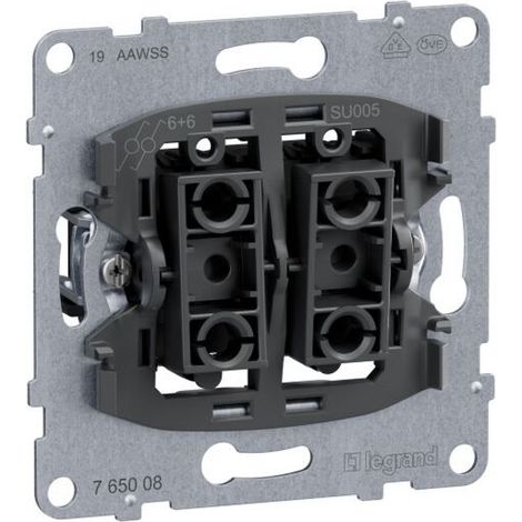 Legrand Einsatz SEANO DoppelwechselSCH.10AX STKLE.