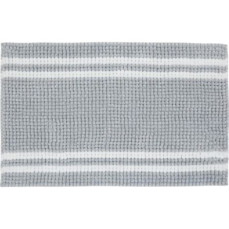 Tapis de Bain "Mini Chenille" 50x80cm Gris