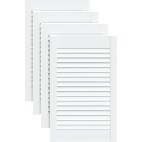 Maison Exclusive - Ante a Lamelle 4 pz Bianche 61,5x39,4 cm in Legno di Pino
