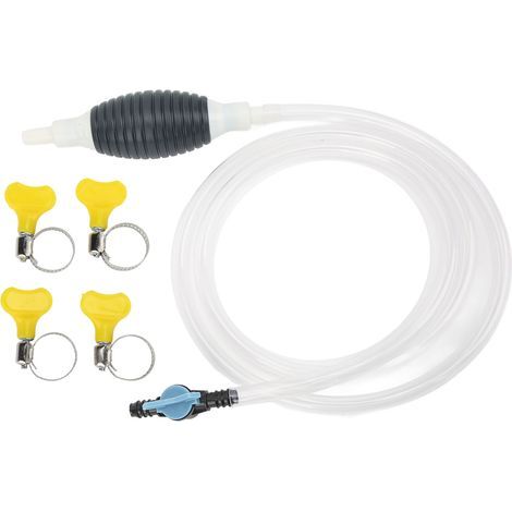 Pompe à Siphon Manuelle, Universelle pour Voiture, Pompe de Transfert de Liquide Manuelle avec Tuyau de 2 M pour Liquides D'eau D' ABS et Matériau en Caoutchouc (1/5)