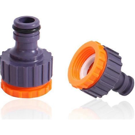 Raccord fileté en plastique 3/4" et 1/2" BSP 2 en 1 pour robinet d'irrigation (1/5)