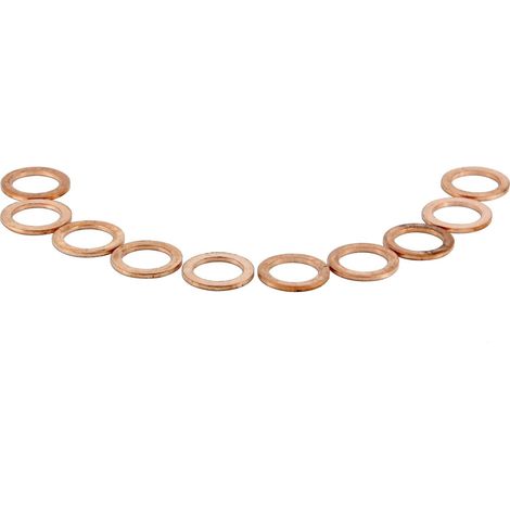Joints De Vidange En Cuivre 6mm x 10mm x 1mm - 1 paquet (10 pcs)