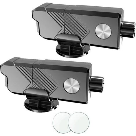 Martillo de emergencia para coche de 2 piezas con 2 soportes，martillo de seguridad，negro (1/5)