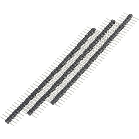 Connecteur Embase 40 Broches - Lot de 20 - Cuivre Nickelé - Pas 2,54mm - Pour Arduino PCB (1/5)