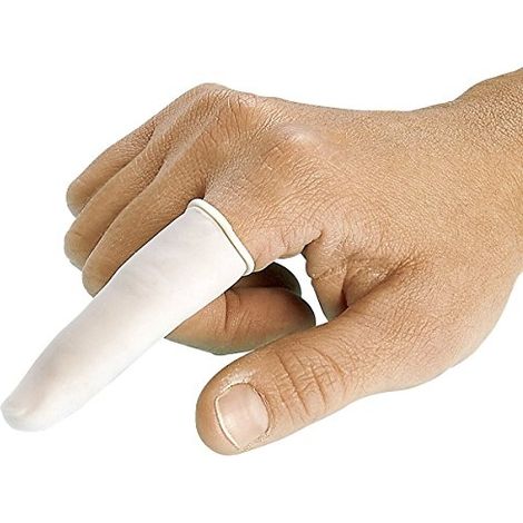 FRANZ MENSCH GANTS POUR DOIGTS EN LATEX HYGOSTAR, L, BLANC 26713