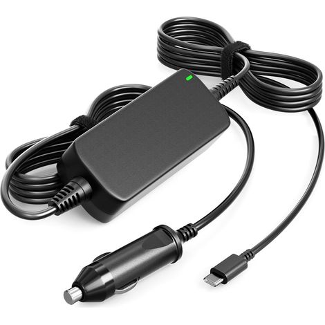 Chargeur Voiture USB C 100W 90W, 12V-24V Type C Ordinateur Portable DC pour Leveno HP Dell Acer ASUS Thinkpad Samsung Chromebook Chargeur Allume Cigare (1/5)