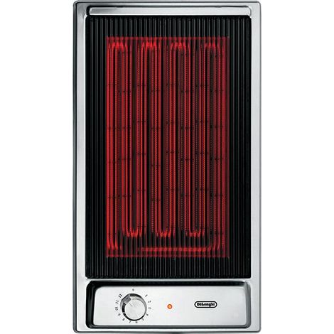 Piano bistecchiera elettrico GVI 13-2 DeLonghi 30 cm inox 1300 W (1/3)