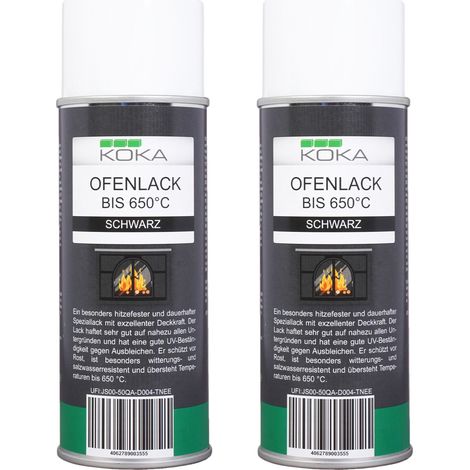 2x Ofenlack Spray Schwarz Matt (1/5)