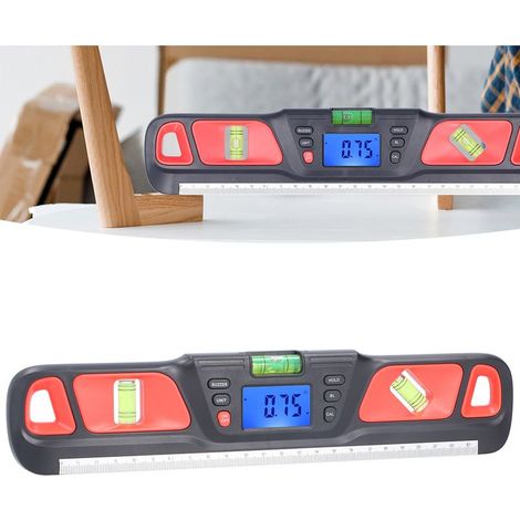 Niveau Digital Magnétique avec Haute Précision de 0.05°, Règles ABS, 286mm pour Déco Maison/Jardin (1/5)