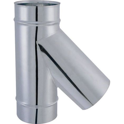 Té inox 135° nu soudé - Poujoulat