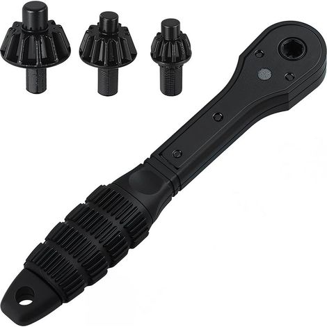 Clé à cliquet 2 en 1 pour mandrin de perceuse – Clé de remplacement universelle pour mandrin de perceuse, compatible avec la plupart des perceuses et outils électriques. (1/5)