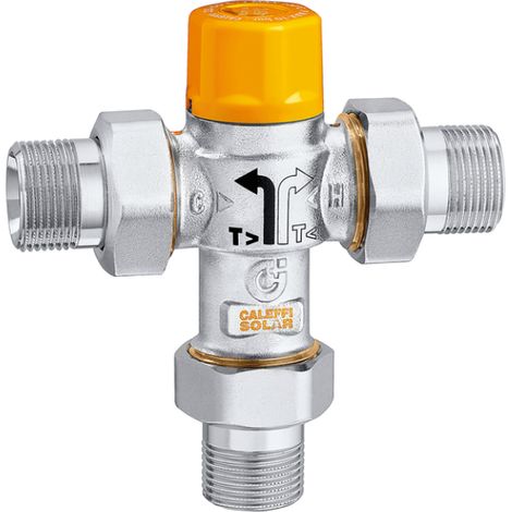 Valvola deviatrice termostatica per impianti solari 1/2 45 gradi caleffi 262040