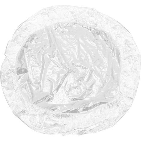 Nappe ronde transparente en PVC : 152 cm d'épaisseur, avec bord élastique - Imperméable et anti-éclaboussures, idéale pour les repas en extérieur. (1/5)