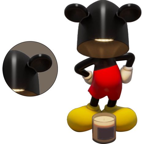 Lampe de fonte de bougie parfumée mignonne, design cartoon, sans flamme, chauffage électrique 220V prise CN, fait fondre la cire aromatique (1/5)