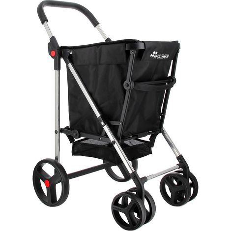 Carro de Compra Rolser basket mf 4b Negro 50 L (1/5)