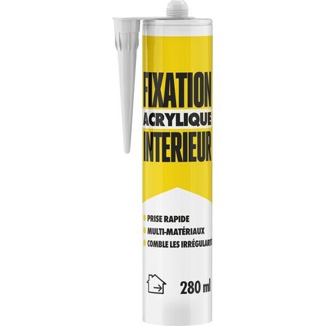 Colla acrilica per fissaggio interno 1° prezzo cartuccia bianca 280ml Sans marque