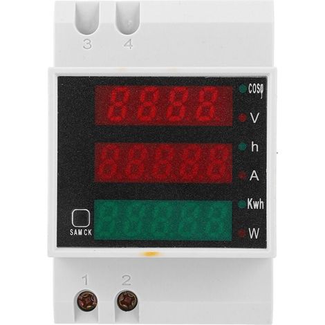 Compteur électrique multifonction D52-2047, facteur de puissance de tension de courant à affichage numérique AC200 450V (1/4)