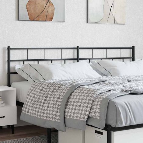 Tête de lit de remplacement métal noir 160 cm (1/5)
