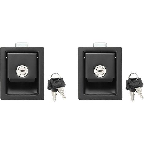 2 verrous de porte à palette pour camping-car/voiture (1/5)