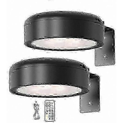 Lampe murale sans fil à intensité variable avec télécommande lampe à dessin à piles 13 couleurs RGB - Lot de 2 - Noir (1/5)