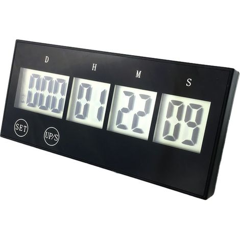 Compte à Rebours Réutilisable - Jusqu'à 999 Jours - Écran LCD Grand Format - Alimenté par Piles Bouton - Pour Événements Personnels (1/5)