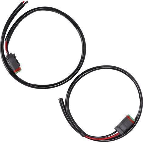 Lot de 2 faisceaux de câbles pour ruban LED 50 cm / 19,7 po : fiables, durables, compacts et portables, avec connecteurs d'éclairage remplaçables pour usage marin, 750 V. (1/5)