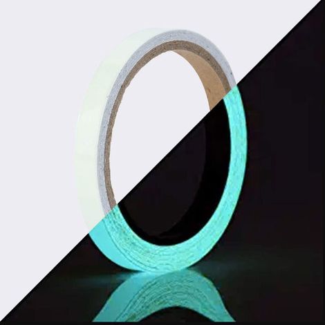 Confezione da 10 strisce luminose autoadesive e antiscivolo per riporre oggetti leggeri (1,5 cm x 3 m) (1/3)