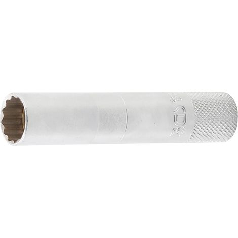 Bgs Technic – Douille bougie 14 mm paroi mince – Aimantée pour accès en espaces restreints – Acier chrome-vanadium – Longueur 90 mm – Profil 12 pans