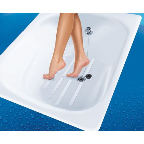 Kleine Wolke Anti-Rutsch-Streifen clear, set 6-teilig Wannen- & Duscheinlagen