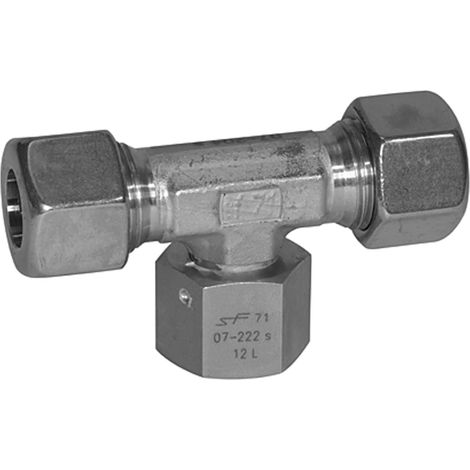 Raccord en T réglable - Cône d'étanchéité - Écrou M14 x 1,5 i - Diamètre extérieur : 8 mm - PN max. 315 bar - Acier inoxydable 1.4571 (1/3)