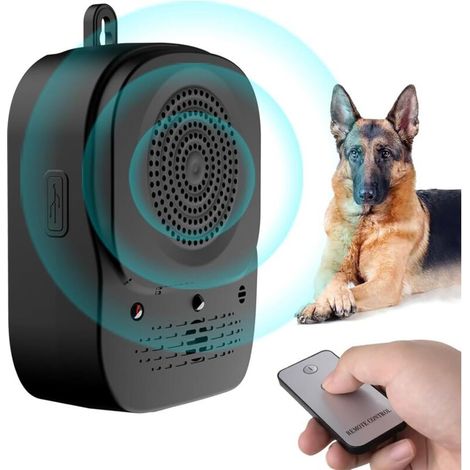 Odipie – Dispositif anti-aboiements ultrasons étanche – 4 fréquences réglables – Télécommande jusqu'à 33m – Compatible petits et grands chiens (1/5)