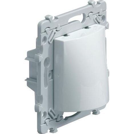 Hager – Sortie de câble monobloc encastrée en polycarbonate – Finition blanche – Installation simple et rapide – Compatible plaques Essensya (1/6)