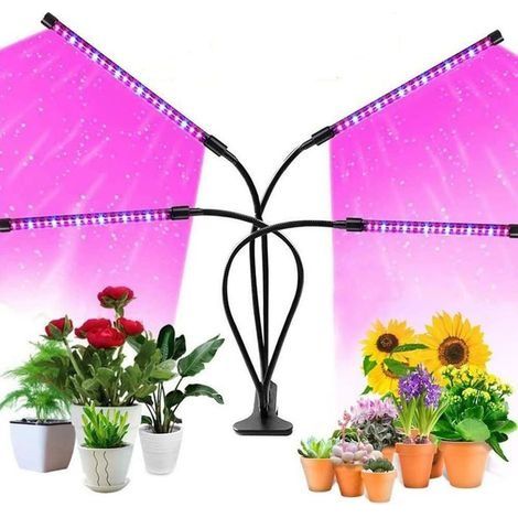 Lampe de culture rouge bleu, plante élève la lumière, métal pour la maison(40W) (1/5)