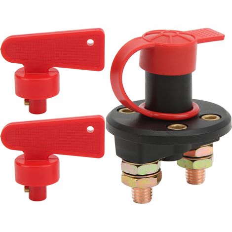 12V-24V Batterietrennschalter, Trennisolator-Set für Auto, Boot, Fahrzeug, Entladeschutz, DC-Leistungsschalter, Not-Aus. (1/5)
