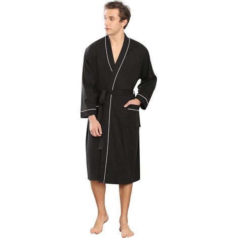 Badekleid – Baumwolle – Knielang – Gürtelverschluss – Vordertaschen – Unisex – 1-teilig (1/5)