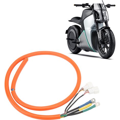 Kupferdraht-Verlängerungskabel für geteilte Motoren von Elektrofahrzeugen und Motorrädern, 10 mm², 1,35 m (Lieferung in einem PE-Beutel). (1/5)