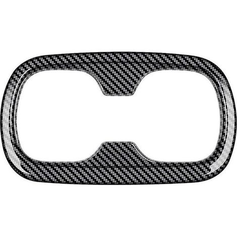 Cadre de décoration en fibre de carbone pour porte-gobelet arrière de voiture, compatible avec Corolla 2021 2022 (conduite à droite) (1/5)