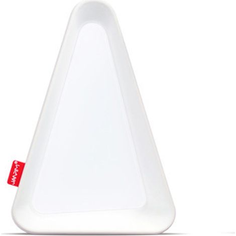 Lámpara de mesilla triangular oscilante con sensor de ángulo, brillo ajustable, carga USB, protección ocular y función de luz nocturna. (1/5)